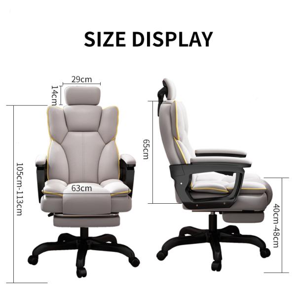 Swivel Ergonomic Folding Office Chair 2D Adjustable Headrest Back Chair Range Can Lie Down And Sit