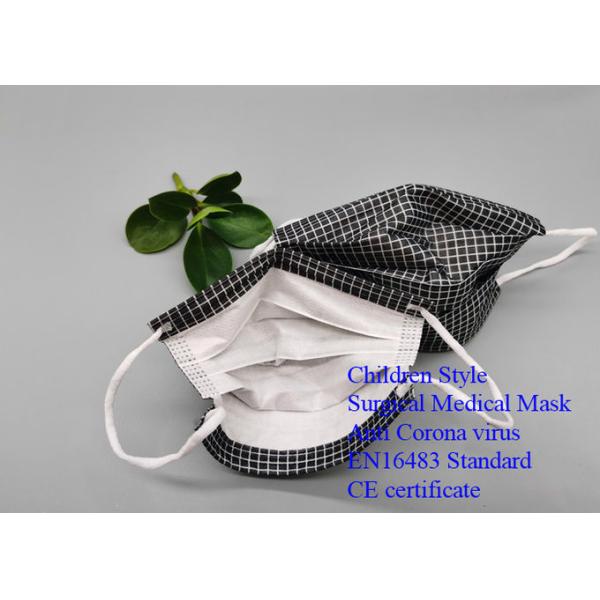 Disposable Children Face Masks Hang Ear / Belt Type EN16483 Standard