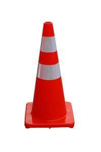 China 28inch Orange Flexible PVC Traffic Safety Road Cone on sale