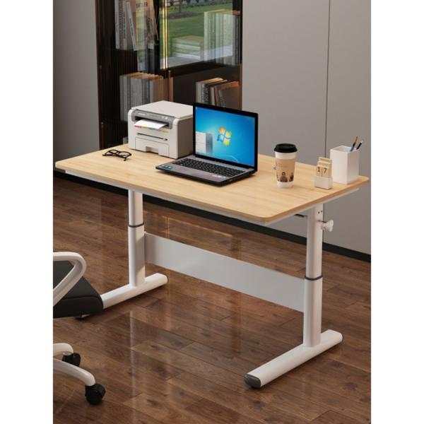 Mini Student Study Table Manual Height Adjustment Modern Nordic Design 80 kgs Capacity