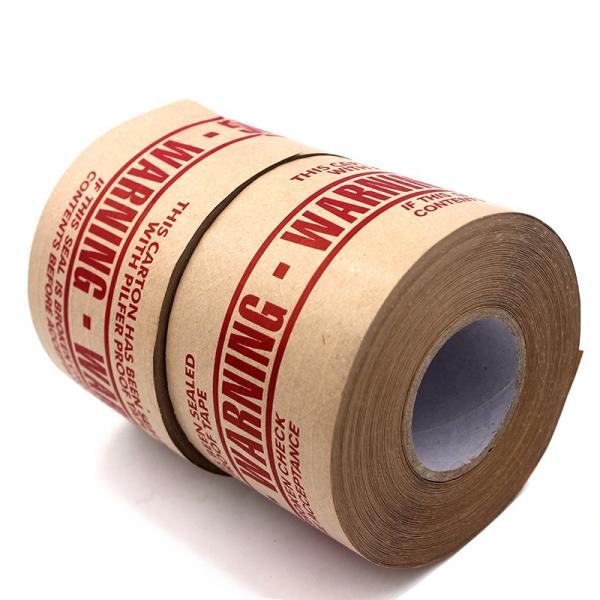 Strong Adhesive Custom Printed Self Adhesive Non Water Activated Reinforced Brown Kraft Paper Packing