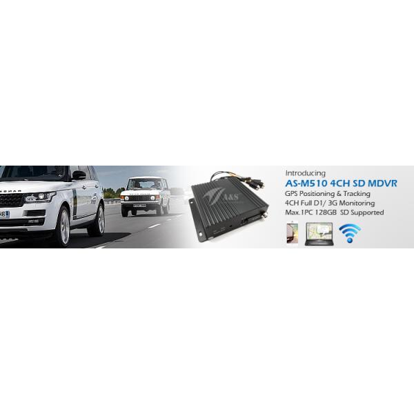 Competitive 4CH Full D1 128GB SD Card Mobile DVR With Optional GPS 3G