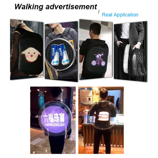 Newest 3d Hologram Fan Backpack Led Fan 32cm 42cm 50cm 65cm for Advertisement Hologram Projector Display Equipment for Event