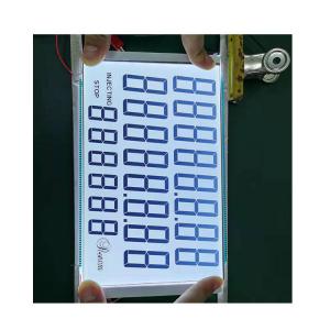 China Customized 20 Digits Custom LCD Panel Monochrome Fuel Dispenser Lcd 7segment Display on sale