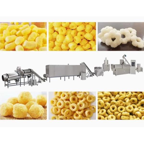 Snack Crispy Chips / Screw / Shell / Fried Pellets Snack Extruder Machine