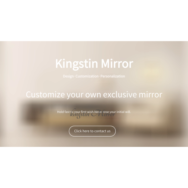 Kingstin Minimalist Concealed LED Smart Oval Mirror - Custom High-End Backlit Vanity Mirror for Modern Bathrooms