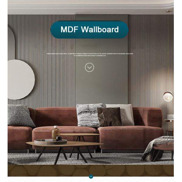 Interior Architectural Waterproof MDF Sheet 3D Damask Water Resistant MDF Board