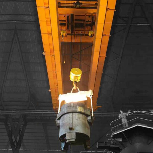 Hook bridge type used for lifting molten metal Casting crane Overload protection insulation beam