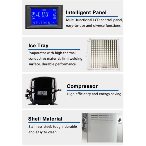 R404A/R290/R22 Refrigerant 200kg Big Cube Ice Block Maker 28x28x22 38x38x22 Automatic Ice Maker Machine for Commercial