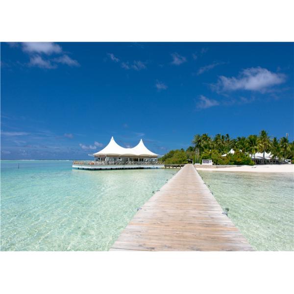 Prefab 2 Bedroom White PVDF Waterproof Fabric House Tents