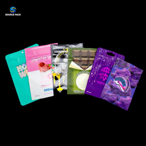 Custom Printed Weed Packaging with Matte Oil Printing for Enhanced Protection Mylar Bag
