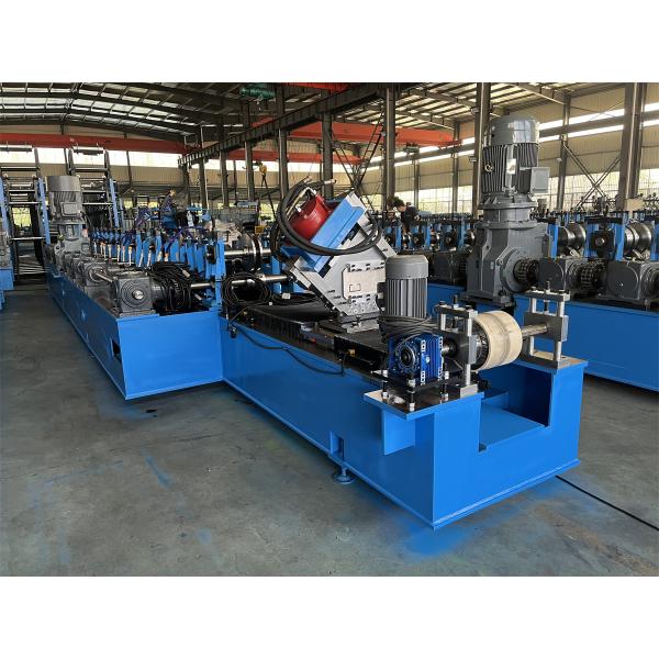 5T Hydraulic Decoiler Solar C Purlin Roll Forming Machine With 10 Stations Punching