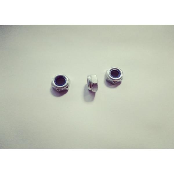 Carbon Steel Nylock Hex Nut , M8 Nylon Nut For High - Rise Steel Structure