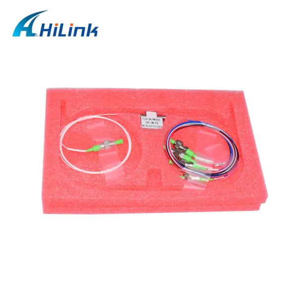 FSW 1x4 Optical Switch SM 1260 ~ 1620nm 900um Non Latching FC / APC Connector