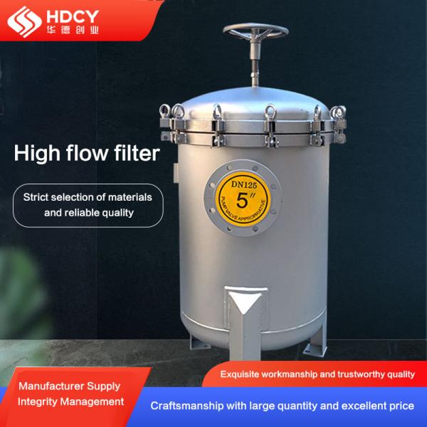 Large Flow Multi-Bag Filter Wine Food Beverage Dairy Food Grade Stainless Steel Filter