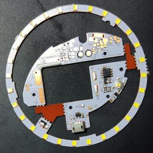 Buy cheap Single Layer Flex PCB Manufacturing For Mini Makeup Mirror LED Light With USB Connector product