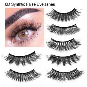 Buy cheap Three Dimensional Thick Imitation Mink False Eyelashes Stage Show Bride Makeup 6D 20mm product