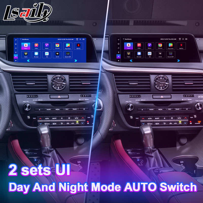 Lsailt Android Carplay Multimedia Interface Screen for 2016-2019 Lexus RX Knob RX350 RX450h RX200t RX300