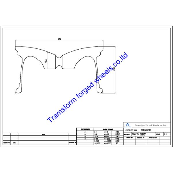 TM178501 17x8.5JJ forged wheels blanks and monoblock forging wheels blanks Deep concave style