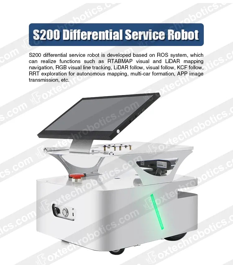 S200 60kg Payload Open-source LiDAR SLAM and Mapping Tracked Robot Chassis ROS Differential Drive