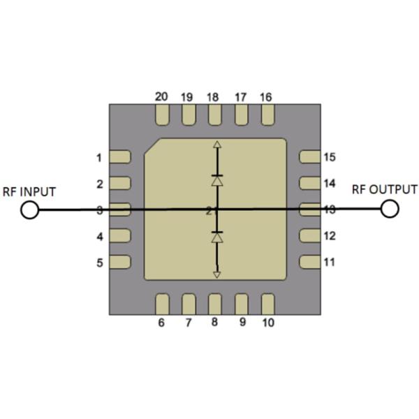 Block Diagram - Qorvo QPP2209 8-12GHz 40W VPIN Limiter