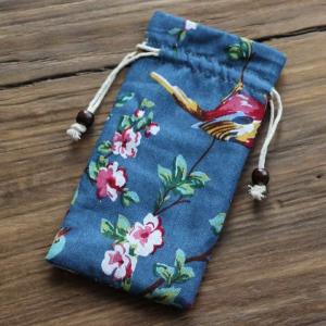 Buy cheap Anti - Scratch Lipstick Makeup Bag , Patterned Small Drawstring Bags product