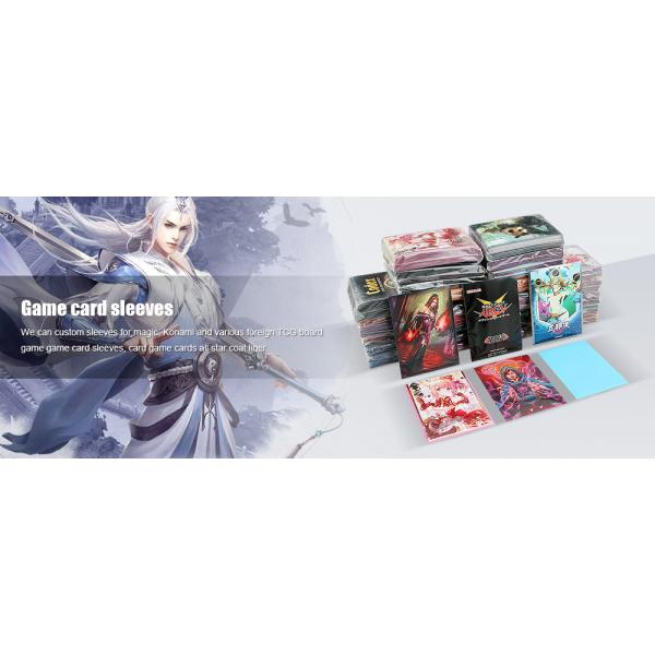 Waterproof PP Yugioh MTG Card Sleeves Standard Size For Trading Card Games