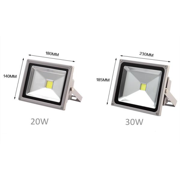 100 Watt Gray IP65 Led Flood Light Fixtures , 4000K Projector Spotlight For Yard