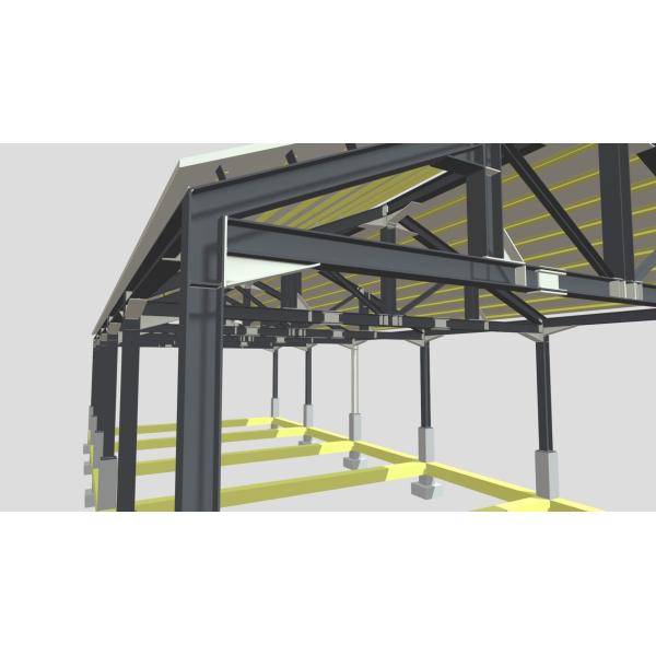 Q355B Prefab H Beam Steel Structure High Load Storage Warehouse Building