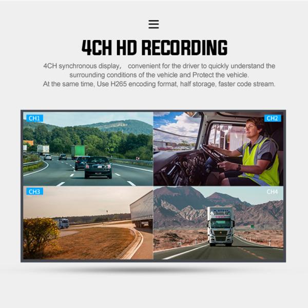 4CH 4G WiFi SD Card Mobile DVR with ADAS DMS BSD