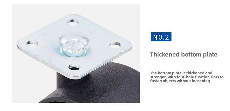 Modern 2.5 Inch Flat Snap Spring Casters Silent Universal Nylon Wheels for Dining Kitchen Furniture Appliances Direct Factory