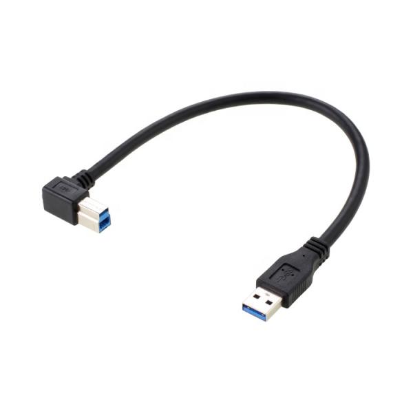 High Speed 5Gbps 90 Degree Right Angle USB 3.0 A Male to USB B Type Printer Cable