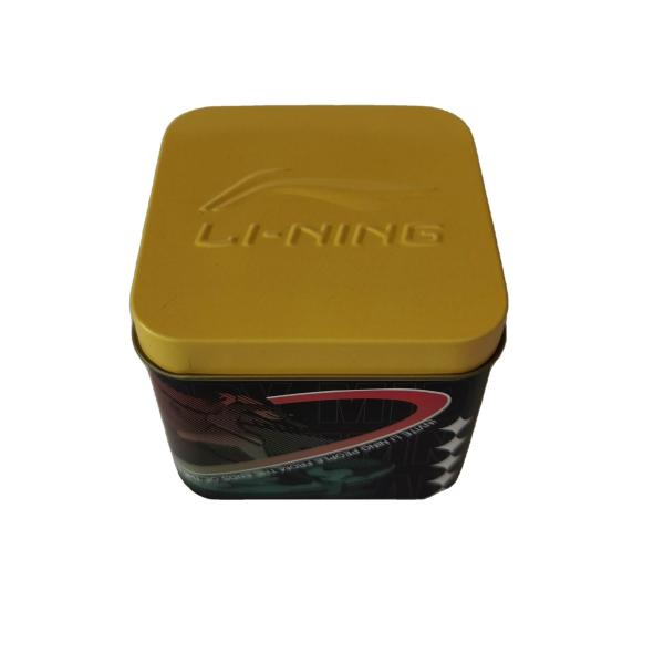 Custom Food Grade Square Metal Tin Gift Box with Removable Lid for Advertising Packaging