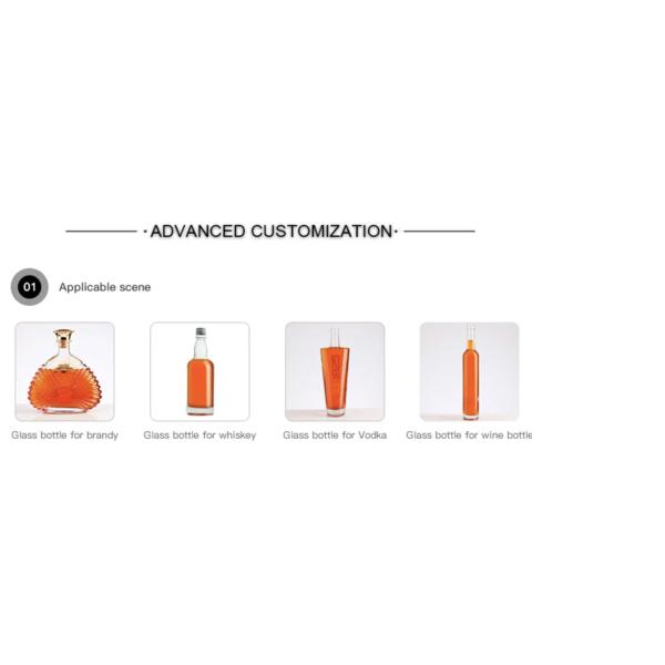 Produced Custom Glass Bottle 750ml Empty Packaging Glass Wine Bottle with Custom Logo