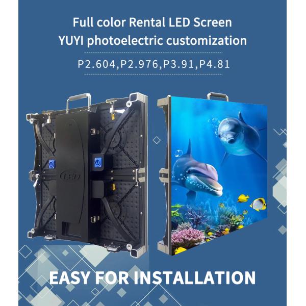 Customizable Cabinet Size Indoor Led Display Screen Panel Customizable Rental Led Screen 500*1000mm