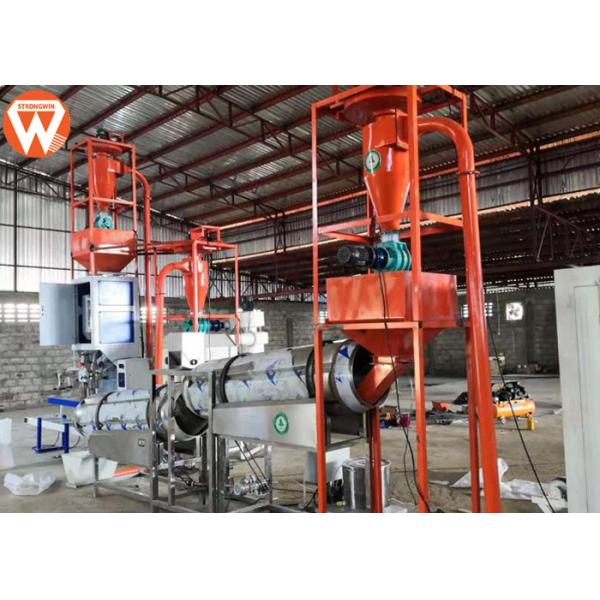 0.9 - 12mm Pellet Size Floating Fish Feed Machine / Fish Feed Production Plant