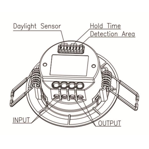 On / Off Function / Flush Mounted Version Microwave MSA001 for LED Panel & Down Light