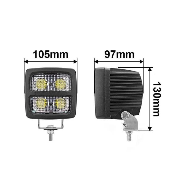 LED Work Light 40W Flood/Spot Beam Square Headlight Heavy Duty Tractor Machinery Led Work Light