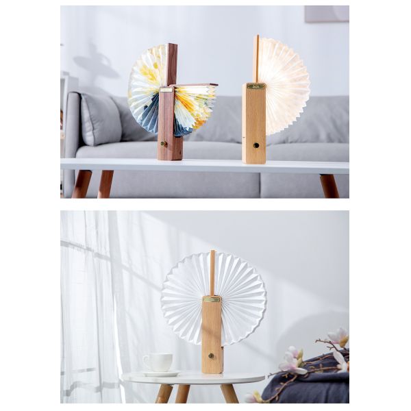 Printable LED Origami Table Lamp Paper Lights Eco Friendly
