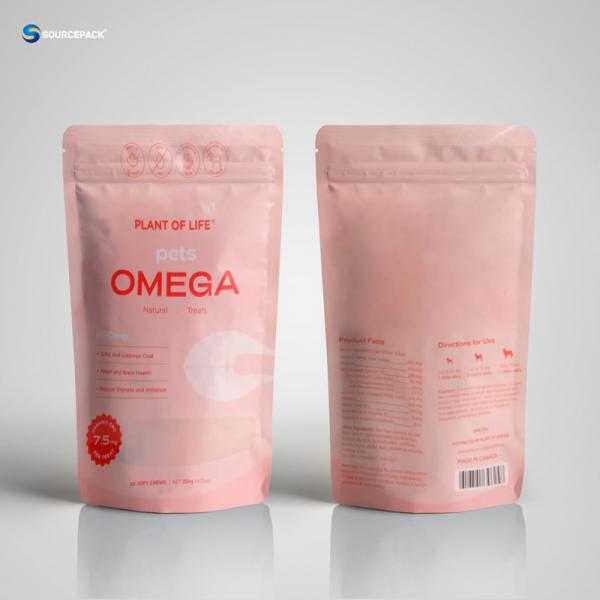 Customizable Odor Controlled Empty Weed Packaging Bags With Golden UV Metallic Enhancements