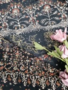 Buy cheap Digital printing knitted  fabric Printed Lace fabric Floral printed fabric product