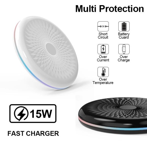 Magnetic Phone Watch Earbud Charger Fast Wireless Charging Pad 5V/2A 9V/2A