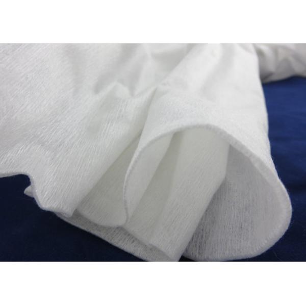 45 GSM White Spunlace Nonwoven Fabric Cross Lapping 70% Viscose 30% Polyester