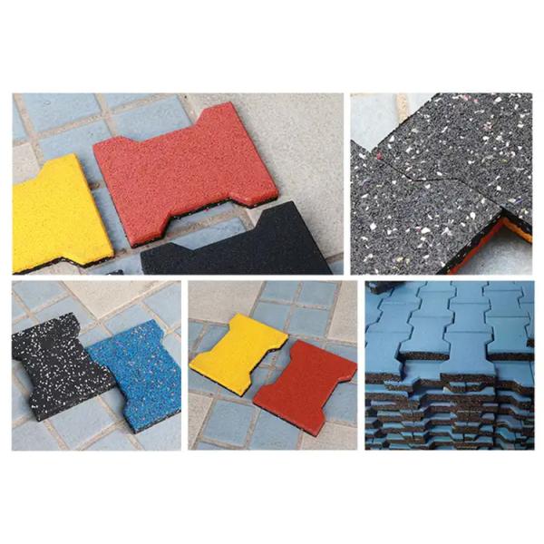 Horse Stable Easy Installation Interlocking Rubber Tile Rubber Dog Bone Paver Tile