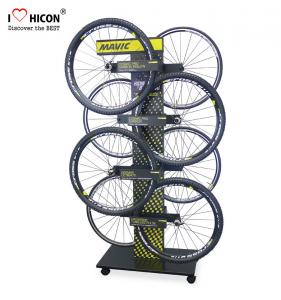 Buy cheap Enrich Client Involvement Metal Display Rack Bicycle Accessories Retail Display Floor Stand product