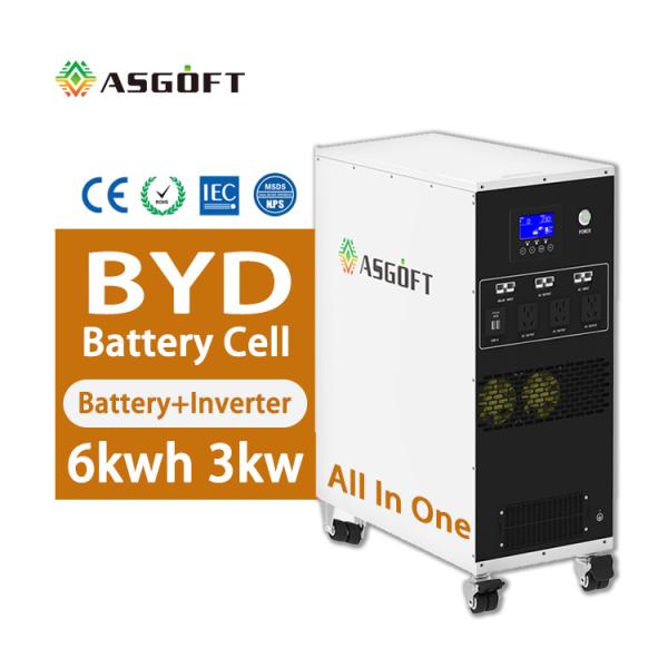 BESS Portable 6Kwh lifepo4 Battery Pack 3KW inverter output Mobile Generation