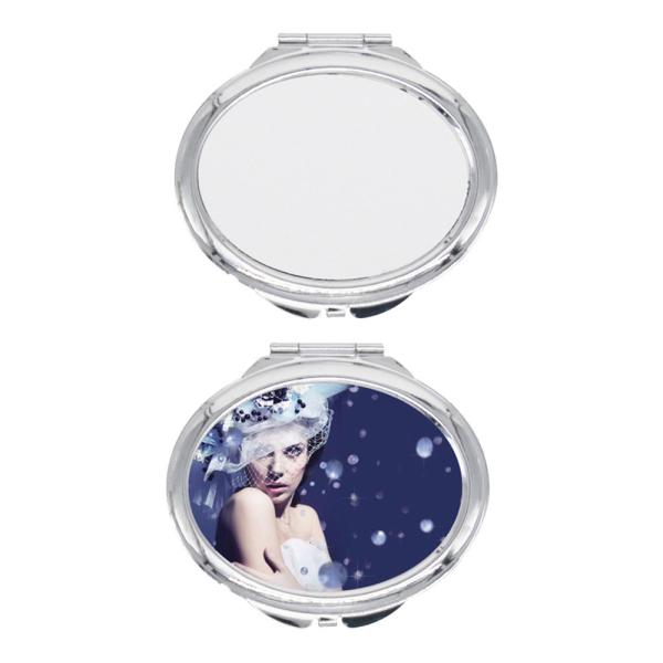 Custom Pocket Compact Makeup Sublimation Mirror Small Foldable Portable Double Sided Promotional Cosmetic Mirror