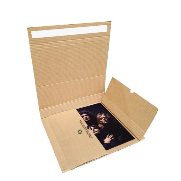 Custom Vinyl Record Self Sealing Zipper Mailer Shipping Box