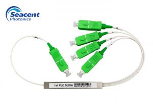 Buy cheap Mini Type 1x4 Fiber Optic Plc Splitter With SC/APC Connector Low Insertion Loss product