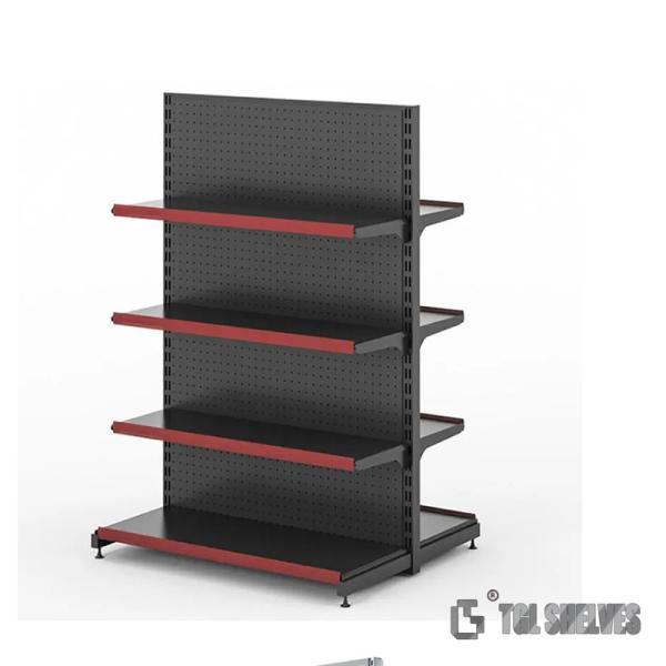 Economical Convenience Store Display Shelves Gondola Display